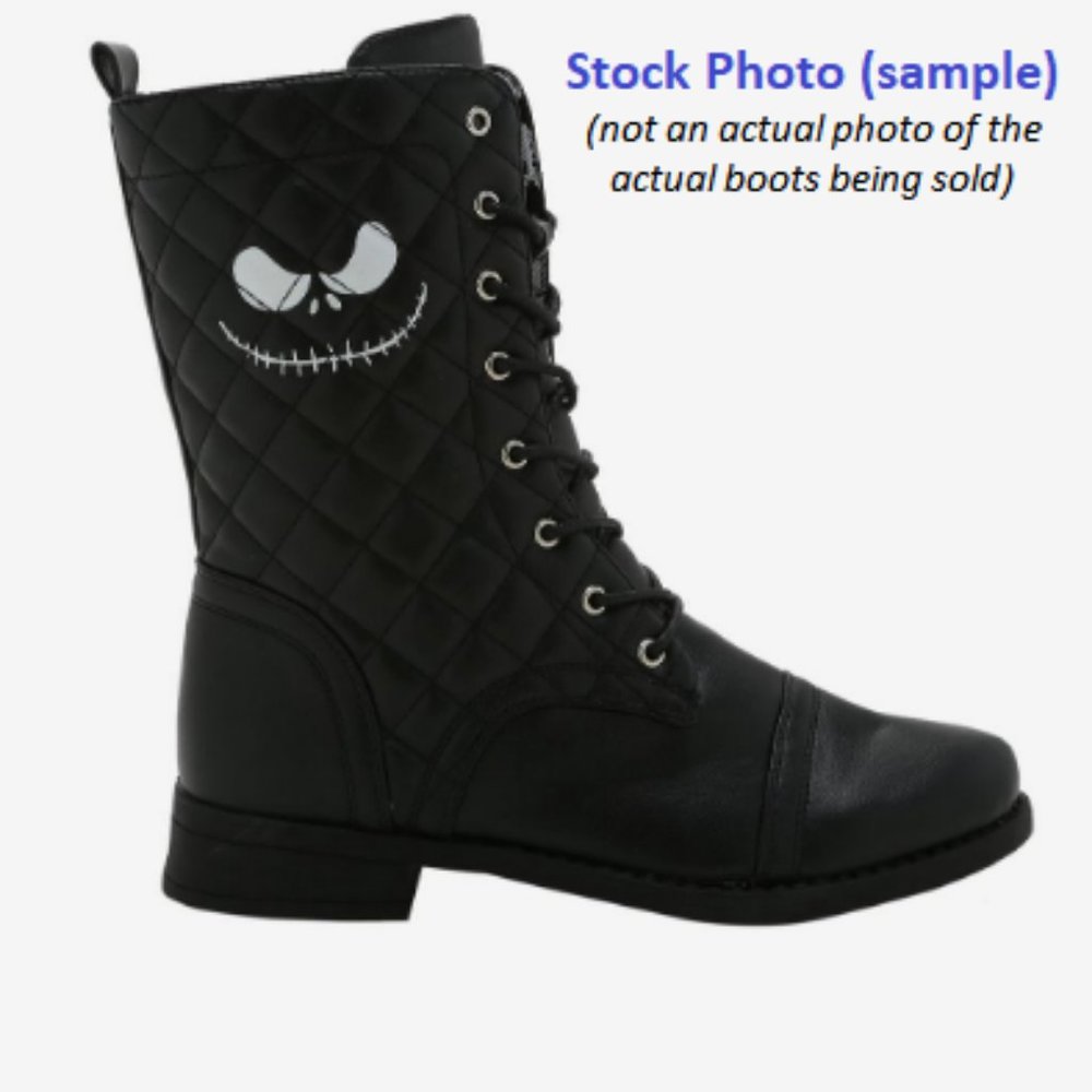 Disney The Nightmare Before Christmas Jack Quilted Combat Boots